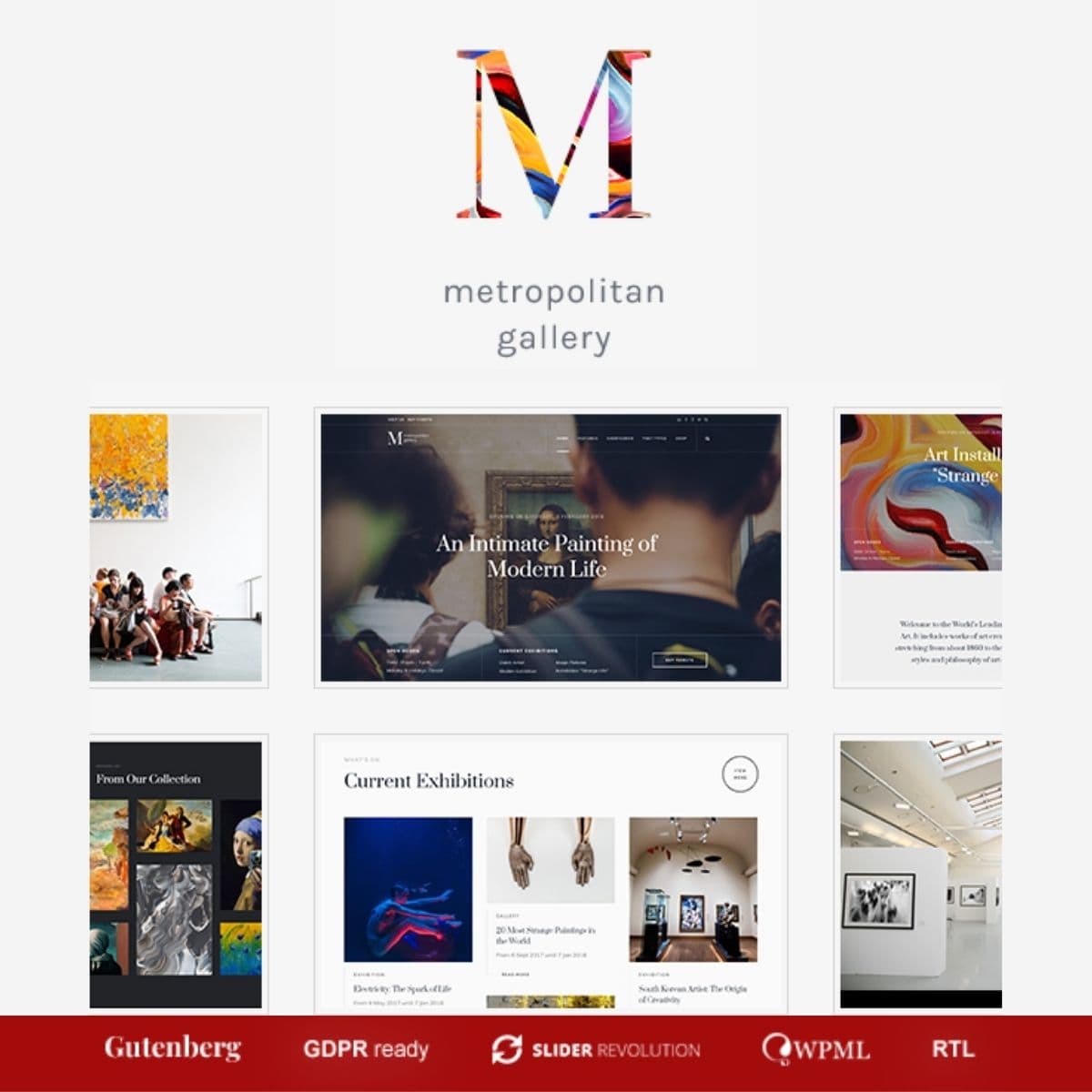 Galleria Metropolia - Art Museum & Exhibition Gallery Theme