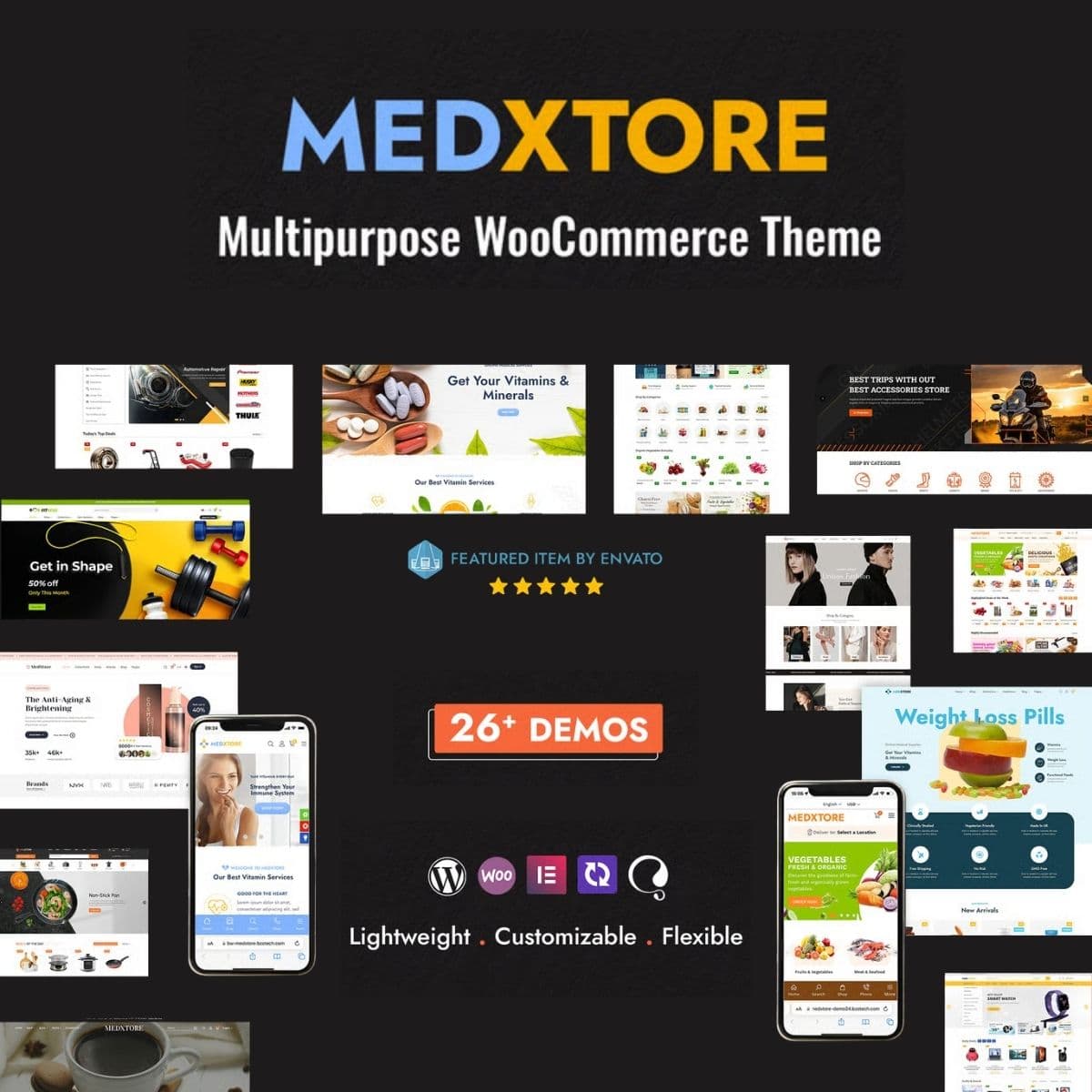 MedXtore – Responsive Multipurpose Elementor WooCommerce WordPress Theme